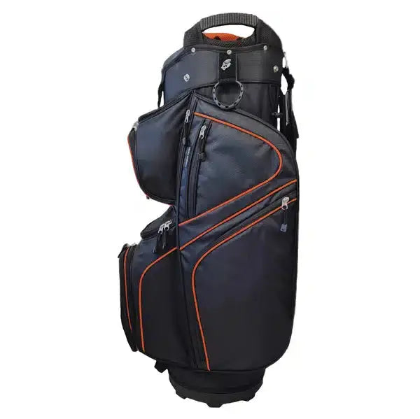 Onyx Custom Golf Cart Bag in Black/Orange marsdengolfdrivingrange