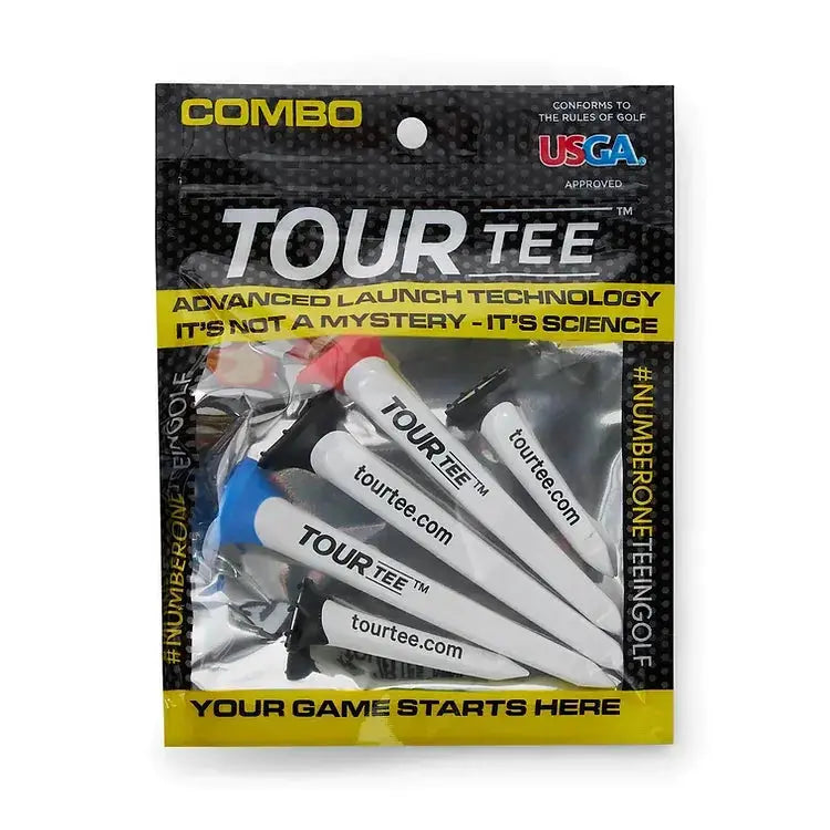 Tour Tee Combo White 5 Pack White Spine marsdengolfdrivingrange