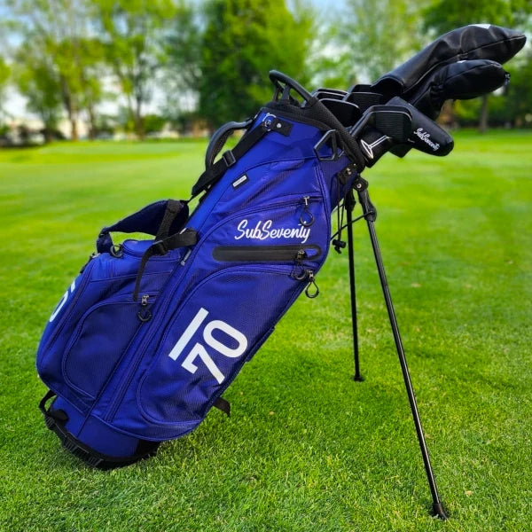 Sub 70 Stand Bag - 5 Way Navy Marsden Golf Driving Range