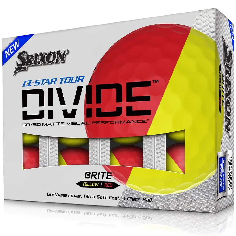 Srixon Q Star Tour Divide Golf Balls Dozen Red/Yellow