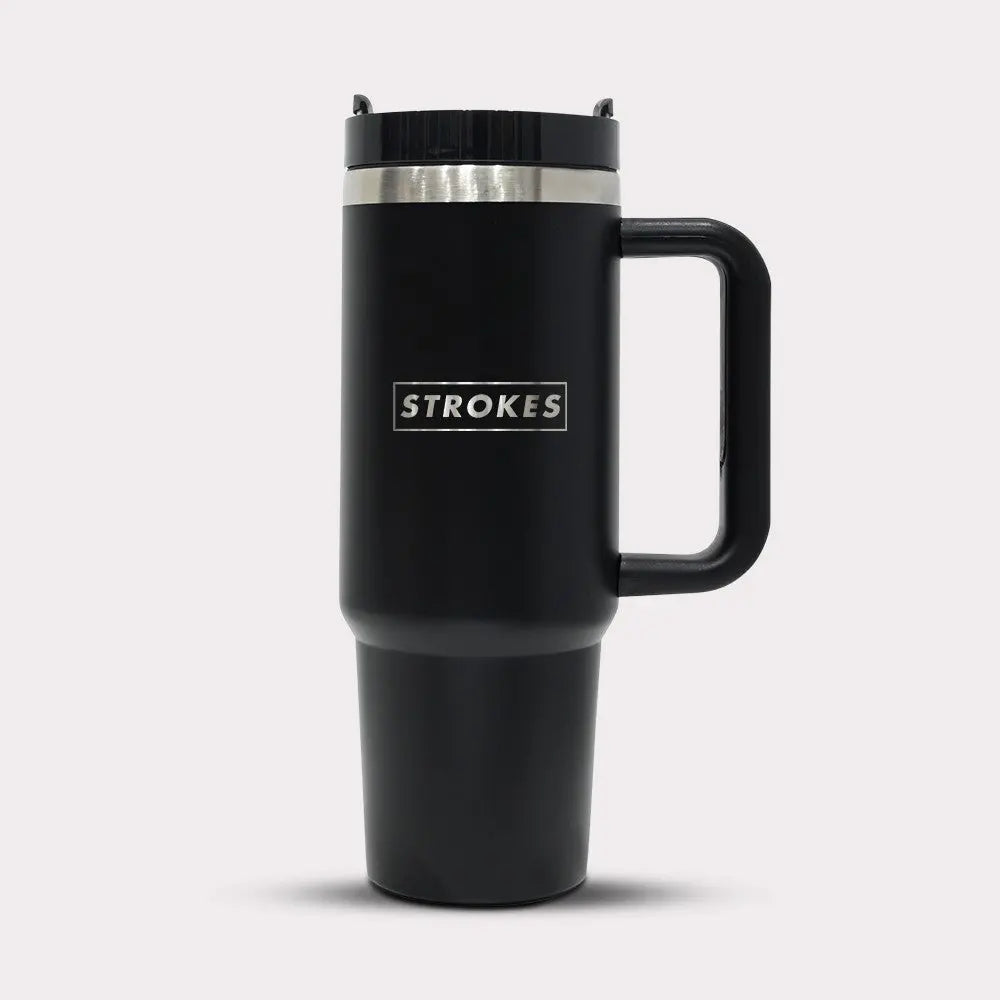 Strokes Golf Aluminium Double Wall Hot Cold Mug with Handle marsdengolfdrivingrange