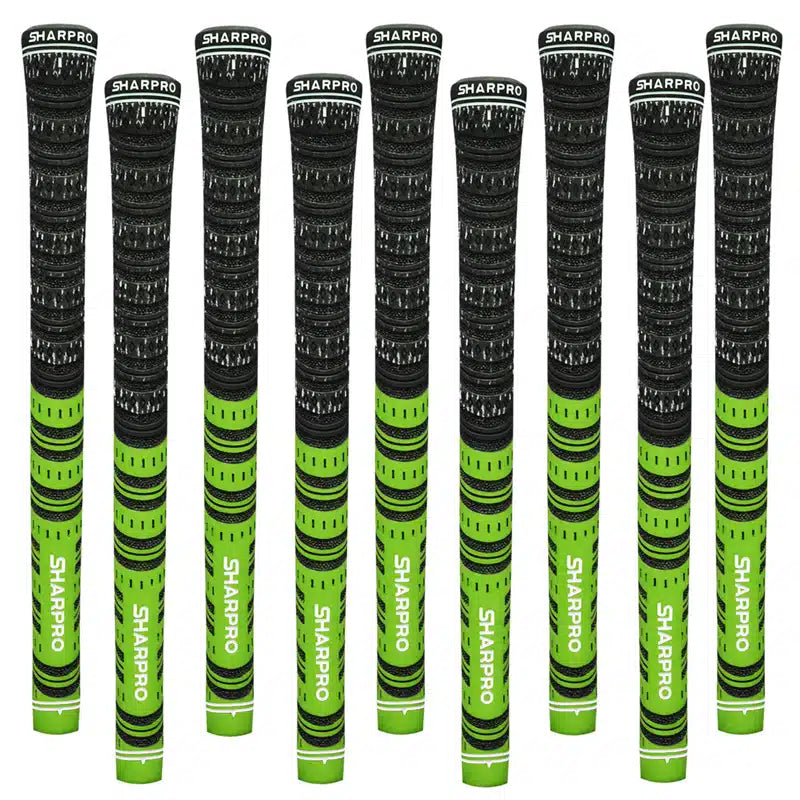 Shappro Dual Cord and Rubber Black/Lime Std Grip