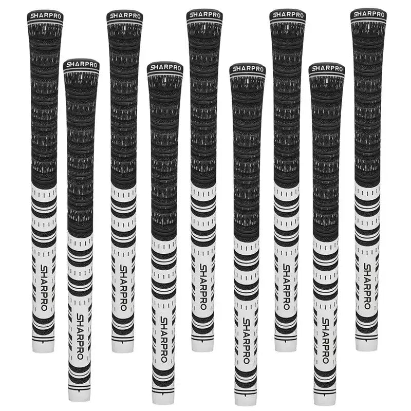 Shappro Dual Cord and Rubber Black/white Midsize Grip marsdengolfdrivingrange