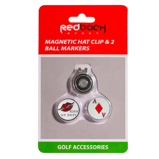Redback Magnetic Hat Clip and 2 Markers marsdengolfdrivingrange