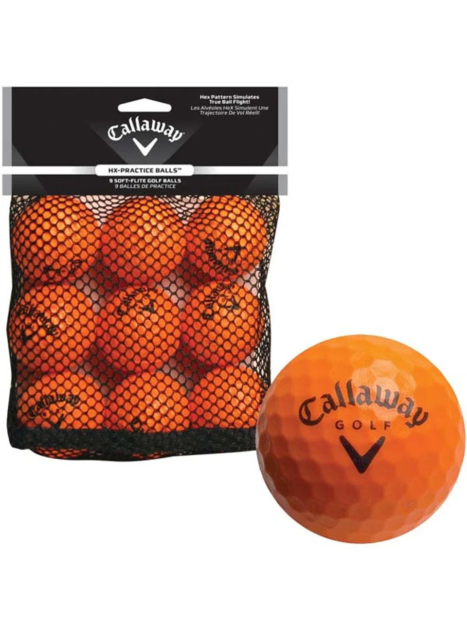 Callaway Soft Practice Balls 18 Pack Orange marsdengolfdrivingrange