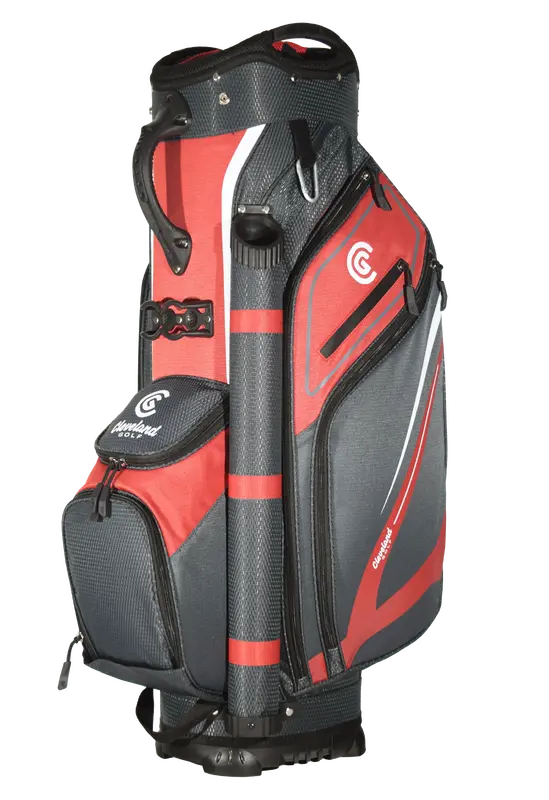 Cleveland Cart Bag Charcoal / Red marsdengolfdrivingrange