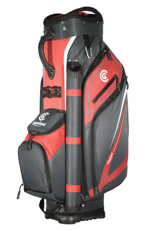Cleveland Cart Bag Charcoal / Red marsdengolfdrivingrange