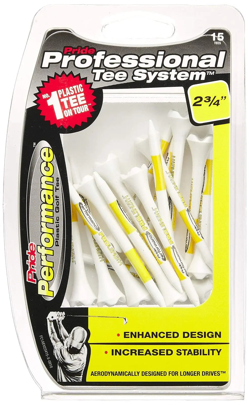 Pride Tee System Evolution 2 3/4 15 pack marsdengolfdrivingrange