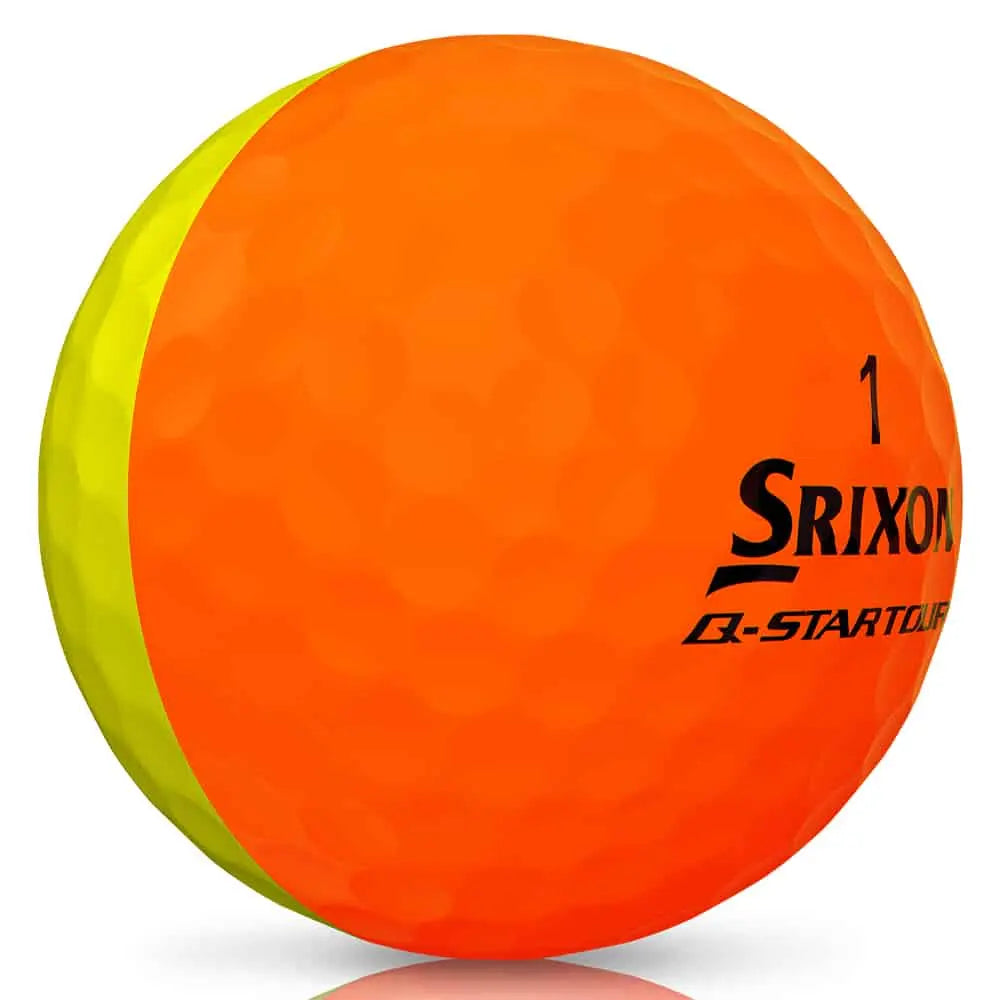 Srixon Q Star Tour Divide Golf Balls Dozen Orange/Yellow marsdengolfdrivingrange